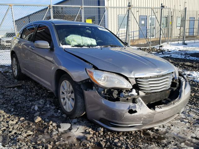 1C3CCBABXEN208594 - 2014 CHRYSLER 200 LX GRAY photo 1