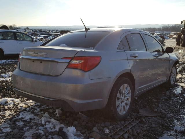 1C3CCBABXEN208594 - 2014 CHRYSLER 200 LX GRAY photo 4