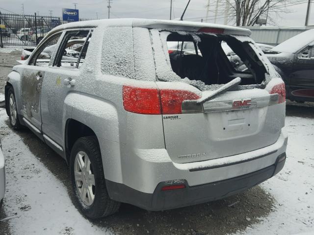 2GKALMEK2E6103503 - 2014 GMC TERRAIN SL SILVER photo 3