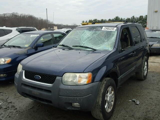 1FMYU93154DA06516 - 2004 FORD ESCAPE XLT BLUE photo 2