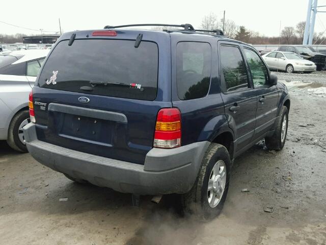 1FMYU93154DA06516 - 2004 FORD ESCAPE XLT BLUE photo 4