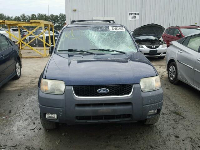 1FMYU93154DA06516 - 2004 FORD ESCAPE XLT BLUE photo 9