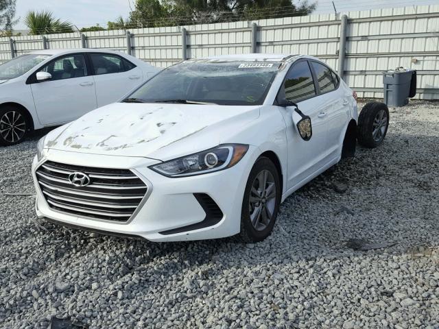 5NPD84LF1HH059137 - 2017 HYUNDAI ELANTRA SE WHITE photo 2