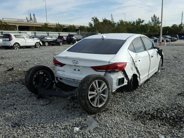 5NPD84LF1HH059137 - 2017 HYUNDAI ELANTRA SE WHITE photo 4