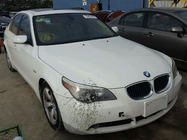 WBANA53555B857124 - 2005 BMW 525 I WHITE photo 1