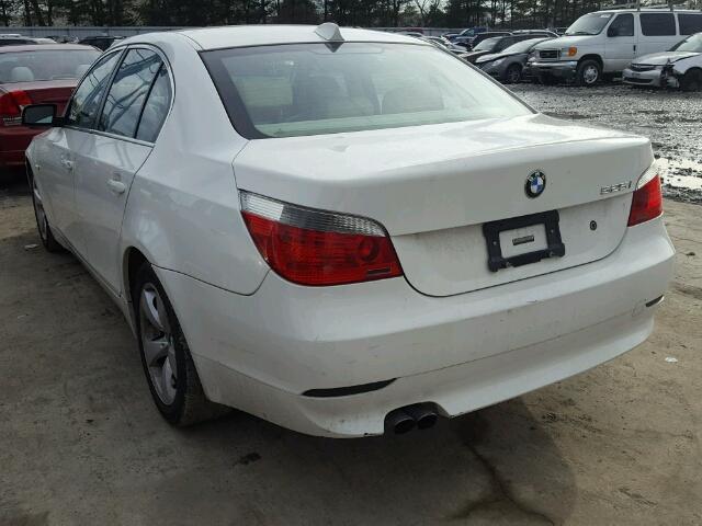 WBANA53555B857124 - 2005 BMW 525 I WHITE photo 3