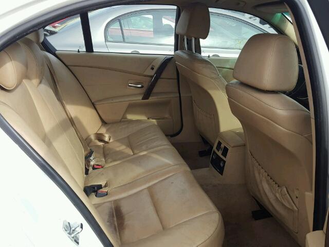 WBANA53555B857124 - 2005 BMW 525 I WHITE photo 6