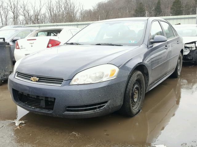 2G1WF5EK0B1255568 - 2011 CHEVROLET IMPALA LS BLUE photo 2