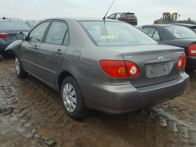 1NXBR32E34Z286123 - 2004 TOYOTA COROLLA CE GRAY photo 3