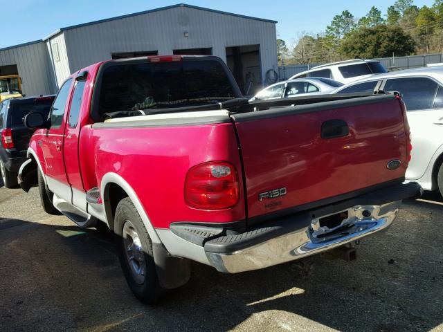 2FTRX07L41CA84871 - 2001 FORD F150 RED photo 3