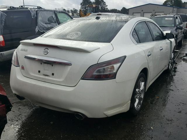 1N4AA5AP8DC801490 - 2013 NISSAN MAXIMA S WHITE photo 4