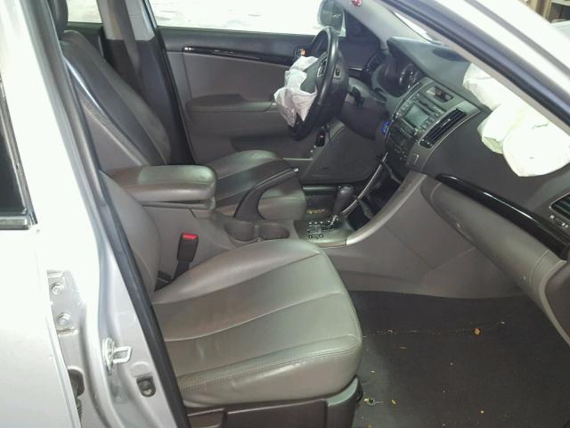 5NPEU46F19H551485 - 2009 HYUNDAI SONATA SE SILVER photo 5