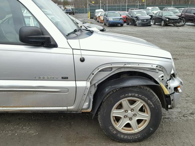 1J4GL58K83W656547 - 2003 JEEP LIBERTY LI SILVER photo 9
