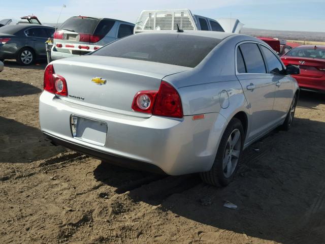 1G1ZC5E10BF264938 - 2011 CHEVROLET MALIBU 1LT SILVER photo 4