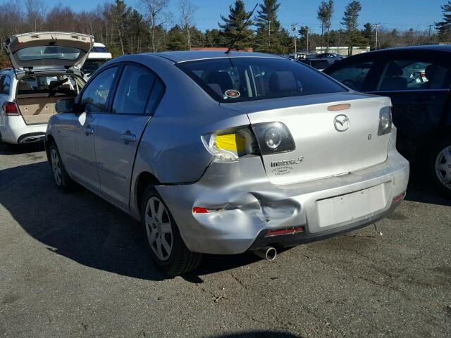 JM1BK12G071764499 - 2007 MAZDA 3 I SILVER photo 3