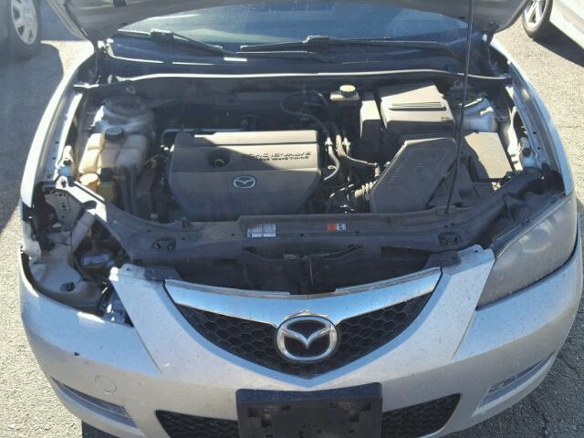 JM1BK12G071764499 - 2007 MAZDA 3 I SILVER photo 7