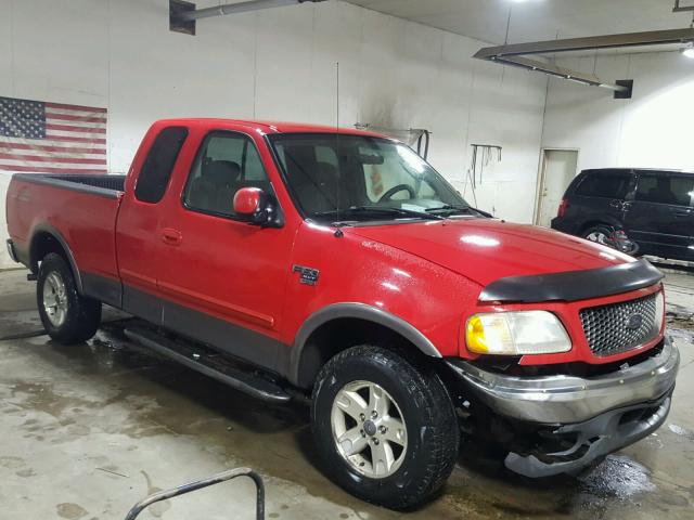 2FTRX18L63CA55802 - 2003 FORD F150 RED photo 1