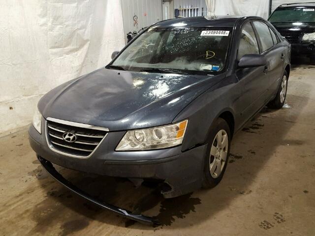 5NPET46C49H442687 - 2009 HYUNDAI SONATA GLS GRAY photo 2