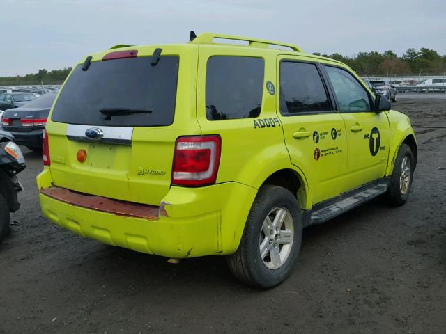 1FMCU49399KB41040 - 2009 FORD ESCAPE HYB GREEN photo 4