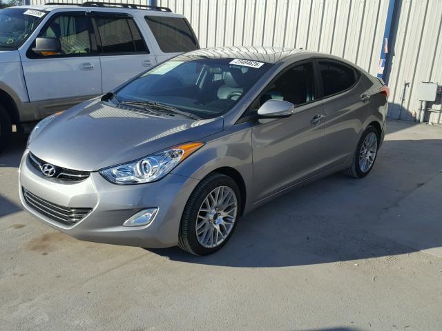 KMHDH4AE5BU123649 - 2011 HYUNDAI ELANTRA GL SILVER photo 2