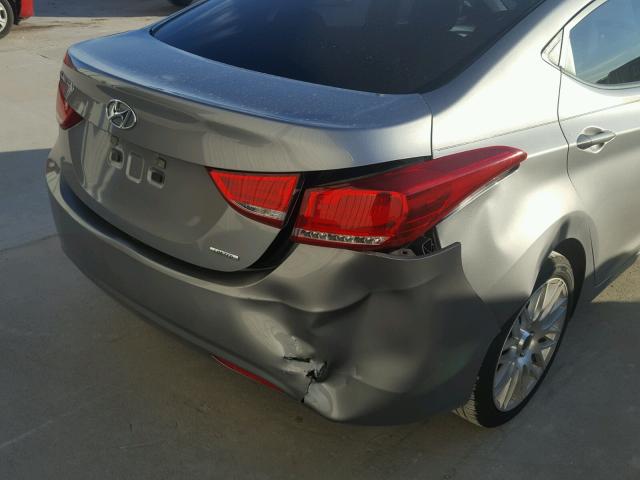 KMHDH4AE5BU123649 - 2011 HYUNDAI ELANTRA GL SILVER photo 9