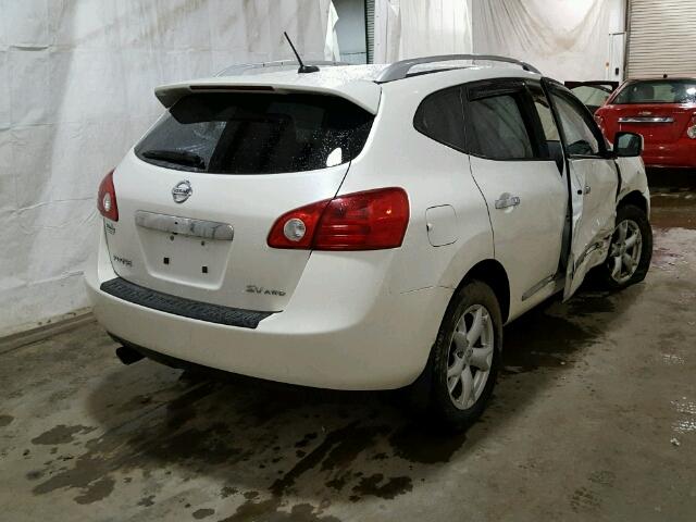 JN8AS5MV9BW302859 - 2011 NISSAN ROGUE S WHITE photo 4