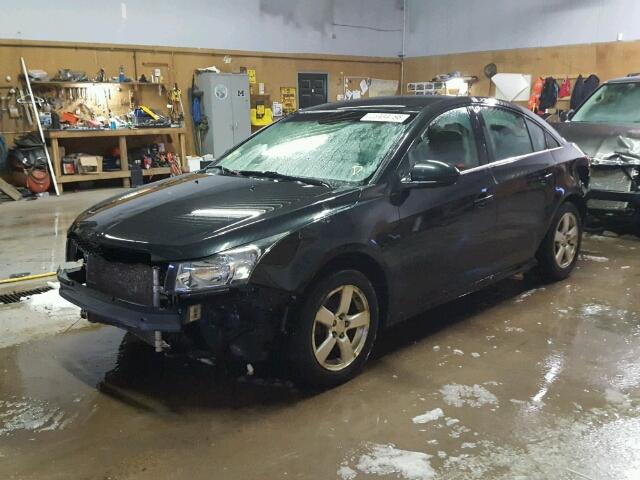 1G1PF5S96B7129837 - 2011 CHEVROLET CRUZE LT BLACK photo 2