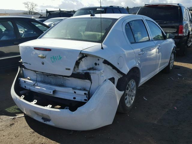 1G1AK58H797143384 - 2009 CHEVROLET COBALT LS WHITE photo 4