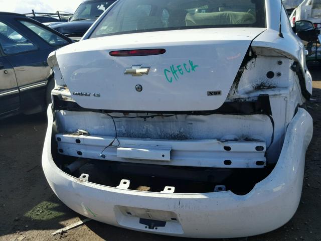 1G1AK58H797143384 - 2009 CHEVROLET COBALT LS WHITE photo 9