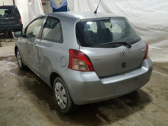 JTDJT923275103408 - 2007 TOYOTA YARIS GRAY photo 3