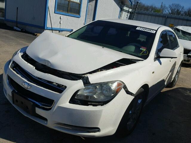 1G1ZH57B48F169489 - 2008 CHEVROLET MALIBU 1LT WHITE photo 2