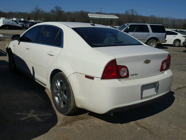 1G1ZH57B48F169489 - 2008 CHEVROLET MALIBU 1LT WHITE photo 3