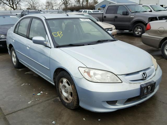 JHMES96614S014062 - 2004 HONDA CIVIC HYBR BLUE photo 1