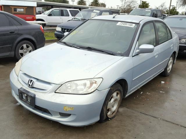 JHMES96614S014062 - 2004 HONDA CIVIC HYBR BLUE photo 2