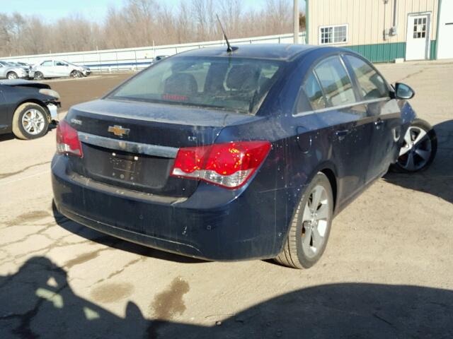 1G1PG5S96B7149583 - 2011 CHEVROLET CRUZE LT BLUE photo 4