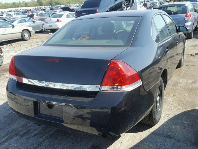 2G1WS551269391727 - 2006 CHEVROLET IMPALA POL BLACK photo 4