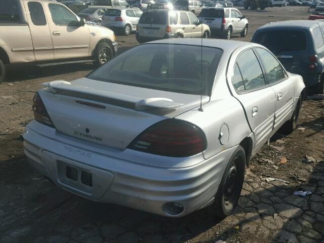 1G2NE52T41M625074 - 2001 PONTIAC GRAND AM S SILVER photo 4