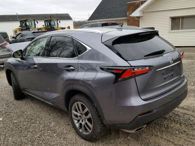 JTJBARBZ0G2082300 - 2016 LEXUS NX 200T GRAY photo 3