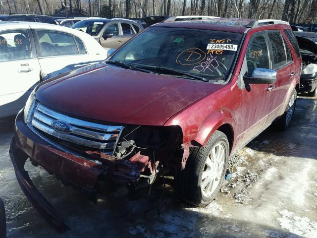 1FMDK06W38GA04369 - 2008 FORD TAURUS X L MAROON photo 2