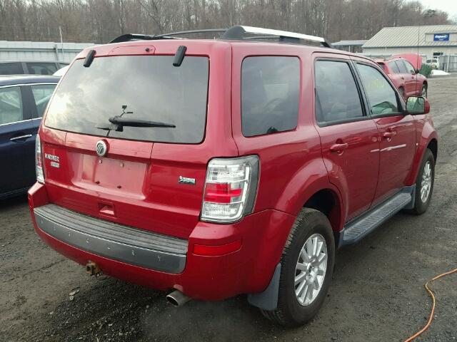 4M2CN9HG9AKJ22313 - 2010 MERCURY MARINER PR RED photo 4