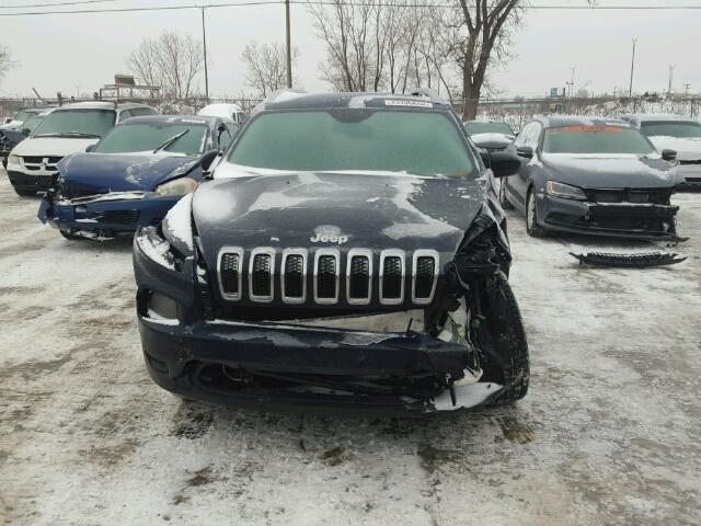 1C4PJMAB4GW176351 - 2016 JEEP CHEROKEE S BLUE photo 9