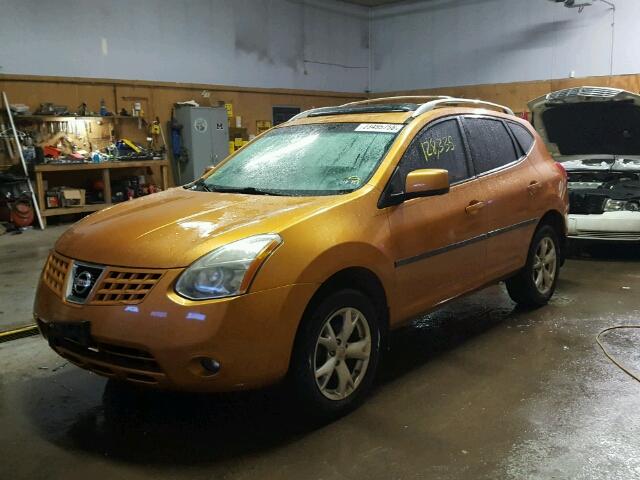 JN8AS58T88W002327 - 2008 NISSAN ROGUE S ORANGE photo 2