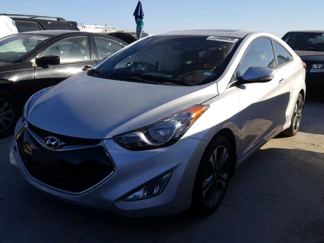 KMHDH6AE8DU012477 - 2013 HYUNDAI ELANTRA CO SILVER photo 2