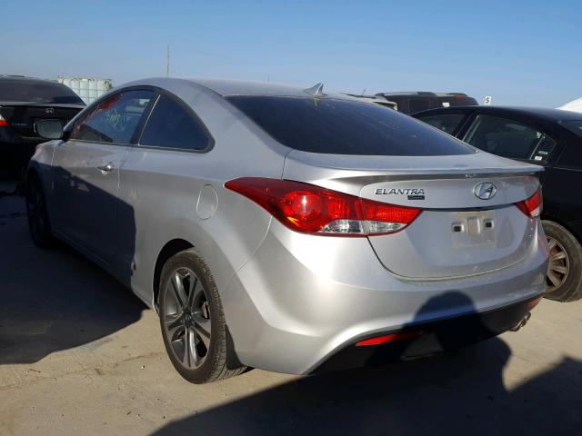 KMHDH6AE8DU012477 - 2013 HYUNDAI ELANTRA CO SILVER photo 3