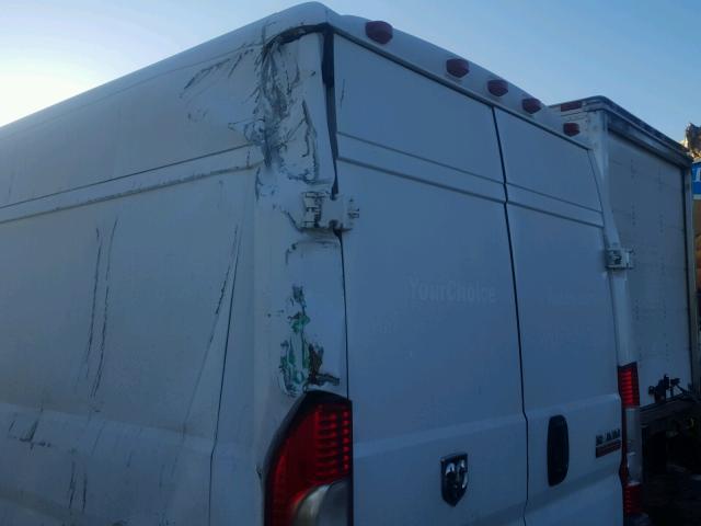 3C6TRVDG2EE109959 - 2014 RAM PROMASTER WHITE photo 9