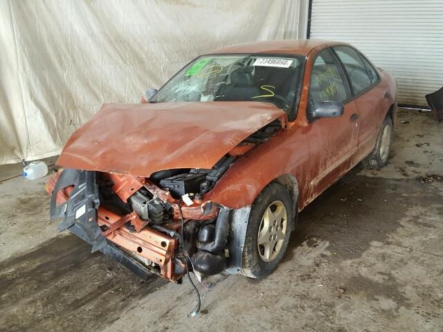 1G1JC52F857160791 - 2005 CHEVROLET CAVALIER ORANGE photo 2