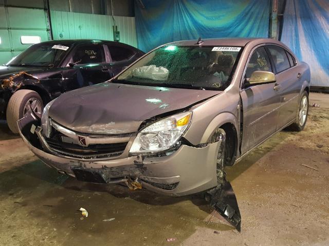 1G8ZS57B08F233708 - 2008 SATURN AURA XE BROWN photo 2