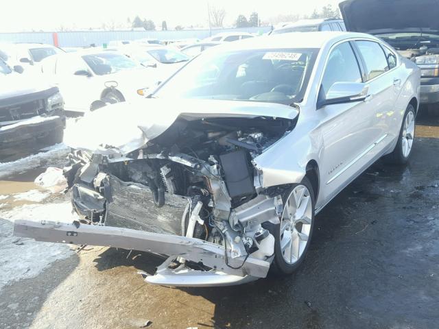 1G1145S33GU158969 - 2016 CHEVROLET IMPALA LTZ GRAY photo 2