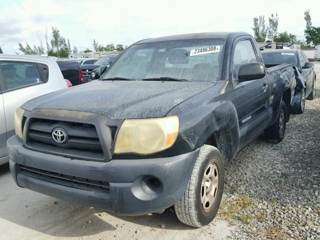 5TENX22N08Z515890 - 2008 TOYOTA TACOMA BLACK photo 2