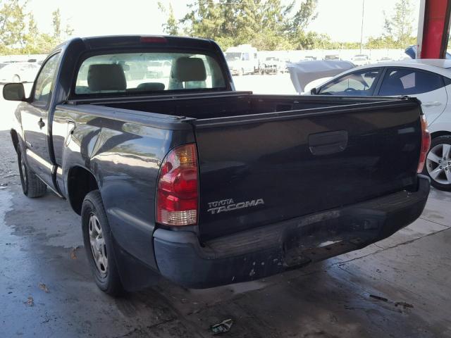 5TENX22N08Z515890 - 2008 TOYOTA TACOMA BLACK photo 3